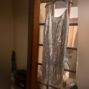 Forever 21 shimmer fringe dress size 3X